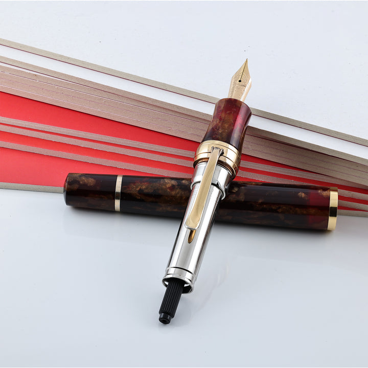 Stipula Leonardo da Vinci Amber Limited Edition Fountain Pen