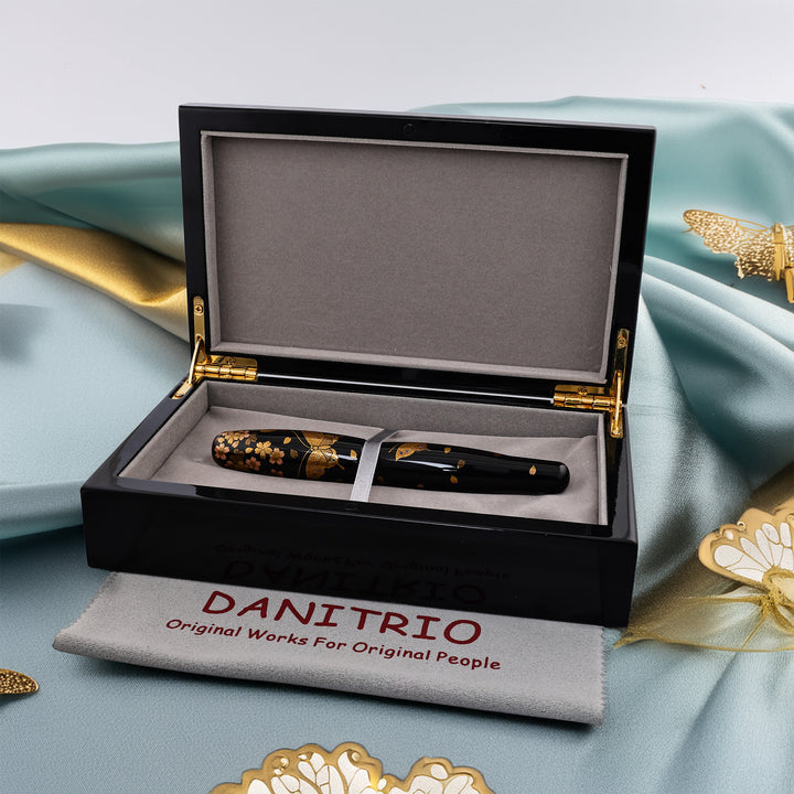 Danitrio Hyotan "Chocho" Butterfly &amp; Cherry Blossom Fountain Pen