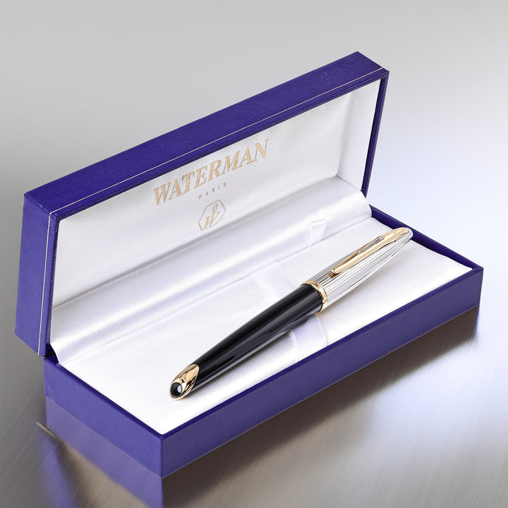 Waterman Carene Deluxe Black and Gold Fountain Pen