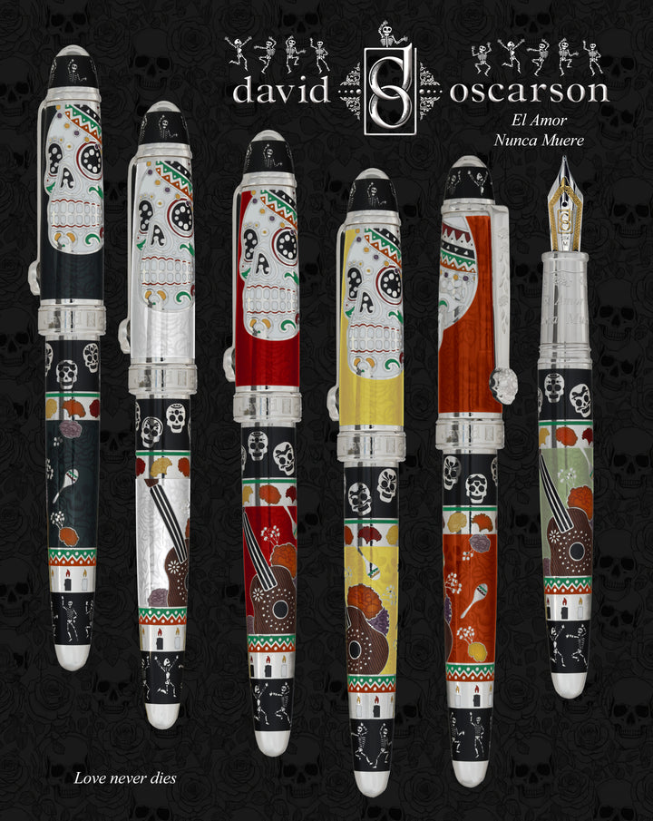David Oscarson Dia de los Muertos - Fountain Pen - Rollerball
