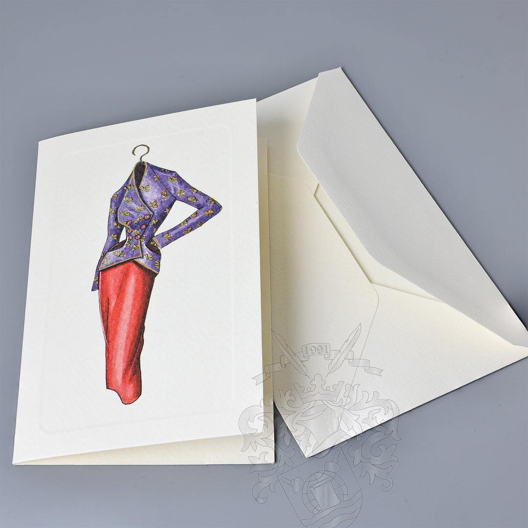 Dress Fold Notecards 3.33" x 5.12" (12ct.) | Rossi 1931 Italian Stationery