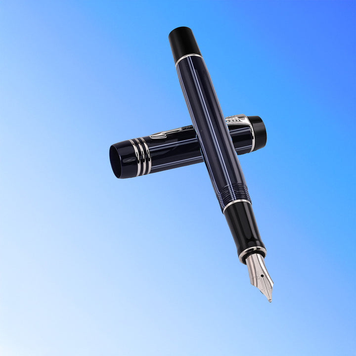 Parker Duofold Pinstripe Blue Fountain Pen
