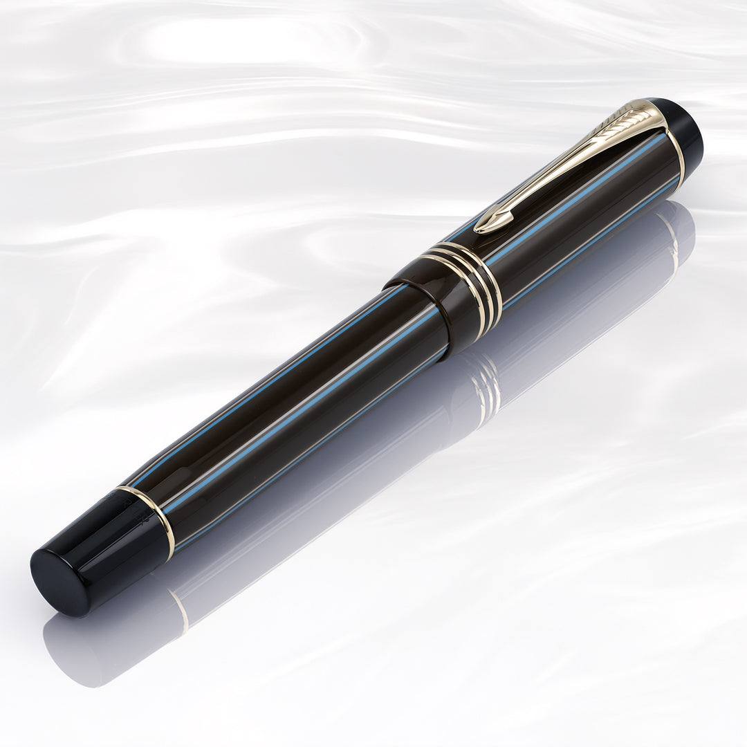 Parker Duofold Brown Pinstripe Fountain Pen