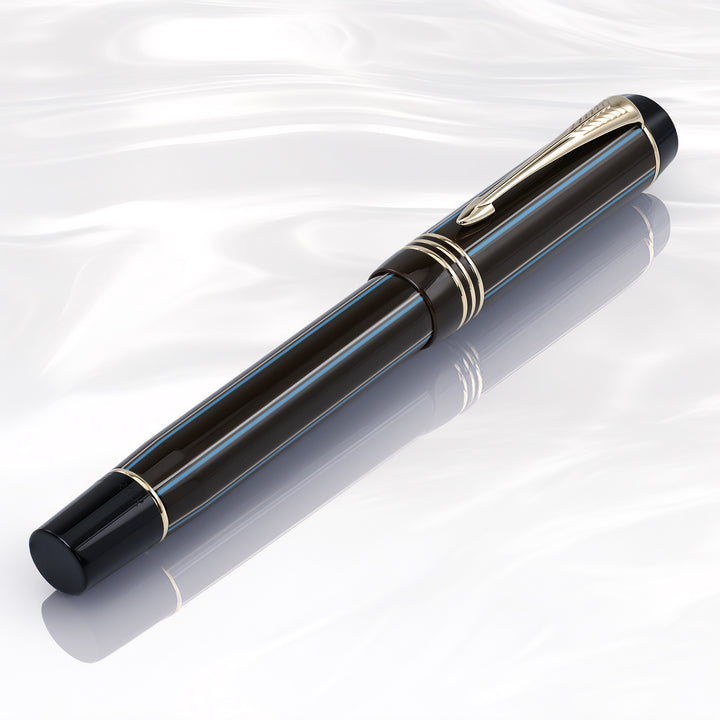 Parker Duofold Brown Pinstripe Fountain Pen