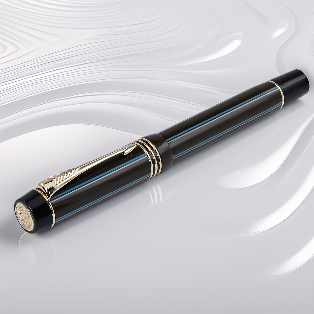 Parker Duofold Brown Pinstripe Fountain Pen
