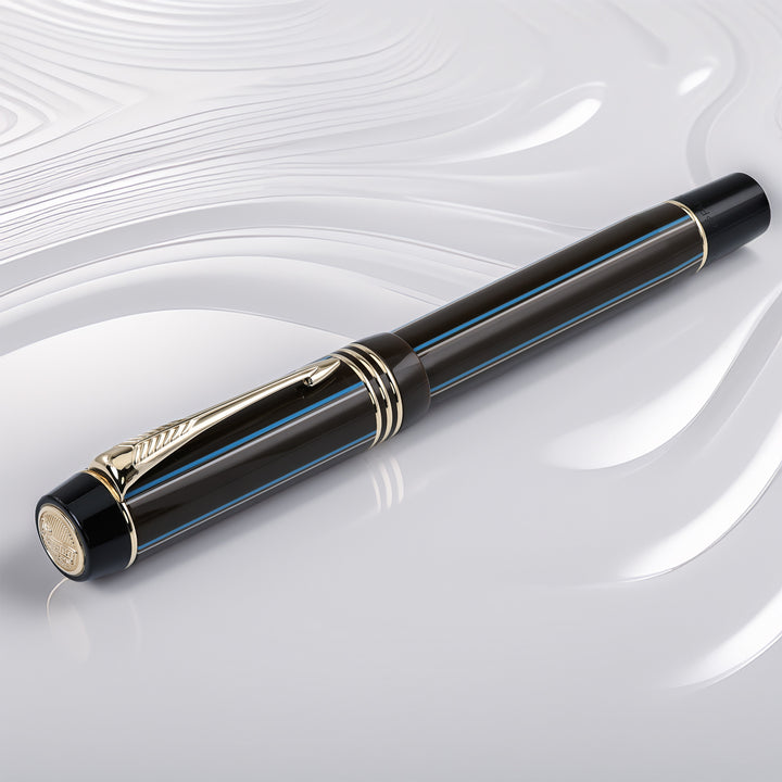 Parker Duofold Brown Pinstripe Fountain Pen