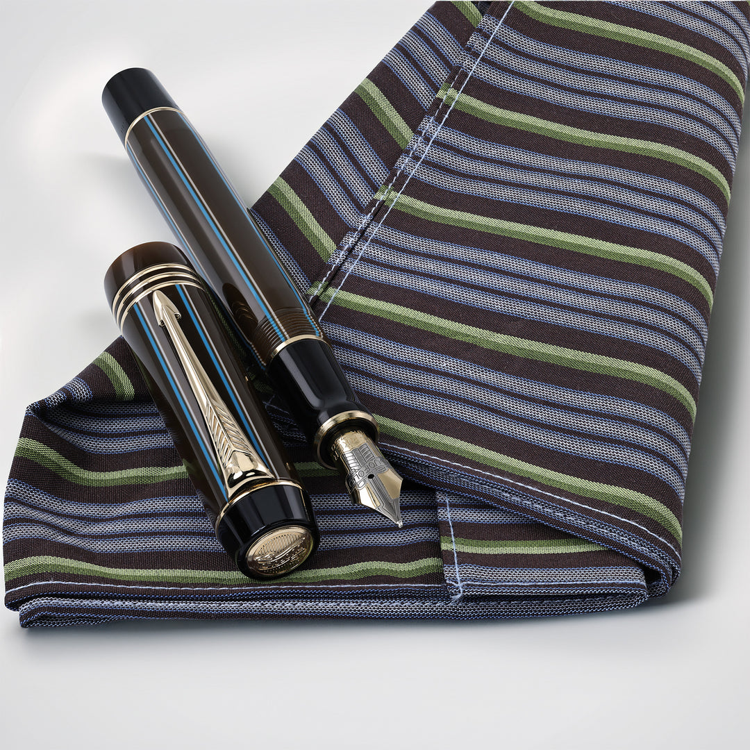 Parker Duofold Brown Pinstripe Fountain Pen