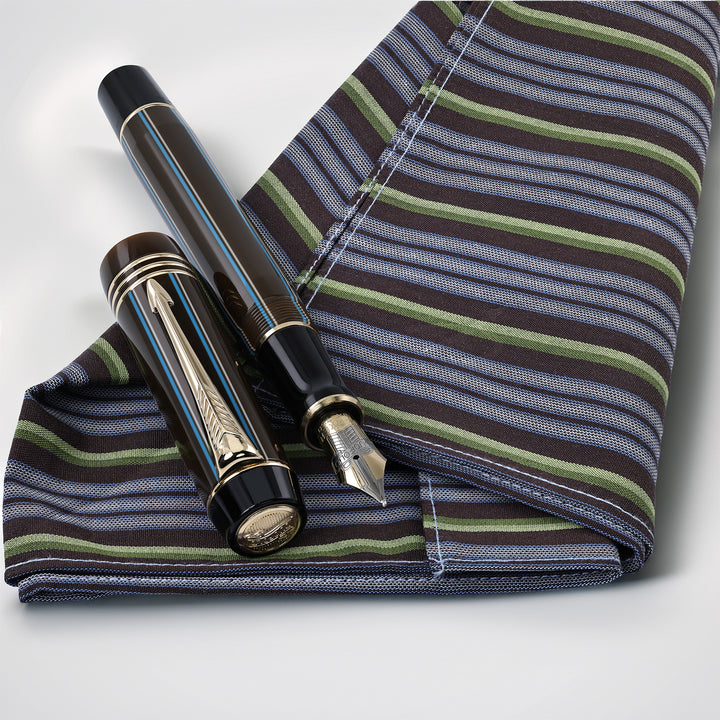 Parker Duofold Brown Pinstripe Fountain Pen