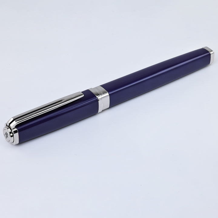 Waterman Exception Slim Blue With Silver Trim Fountain Pen