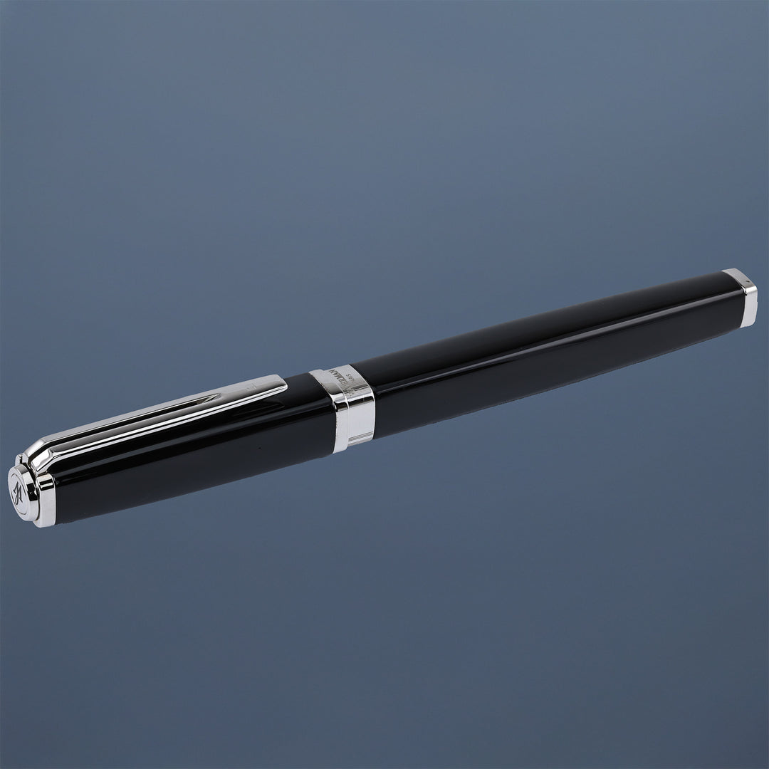 Waterman Exception Slim Black With Silver Trim Fountain Pen