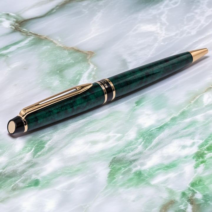 Waterman Expert Emerald Green Marble Ballpoint