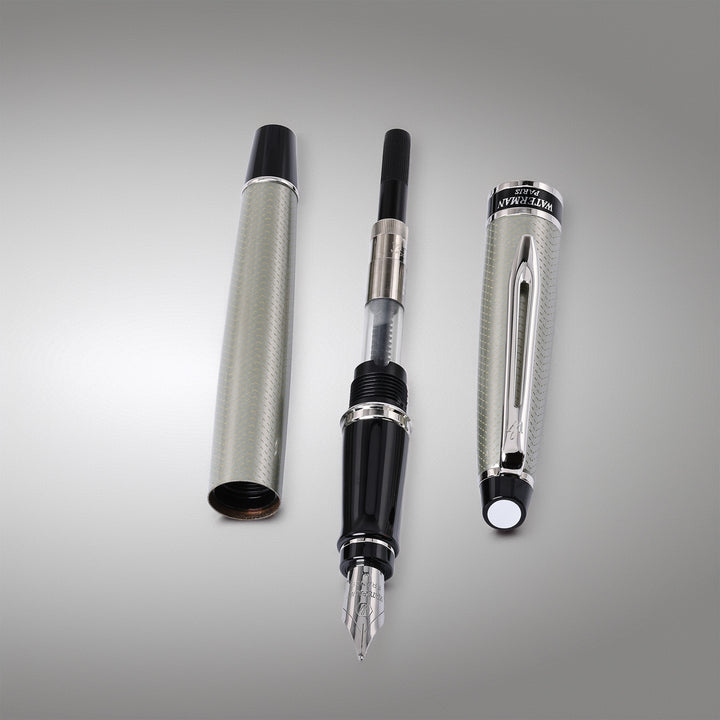 Waterman Expert Silver Chiseled Lacquer Fountain Pen