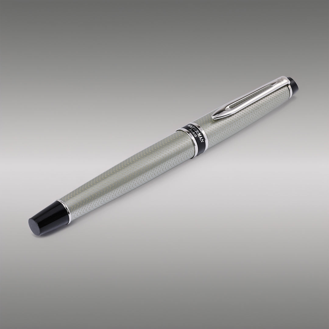 Waterman Expert Silver Chiseled Lacquer Fountain Pen