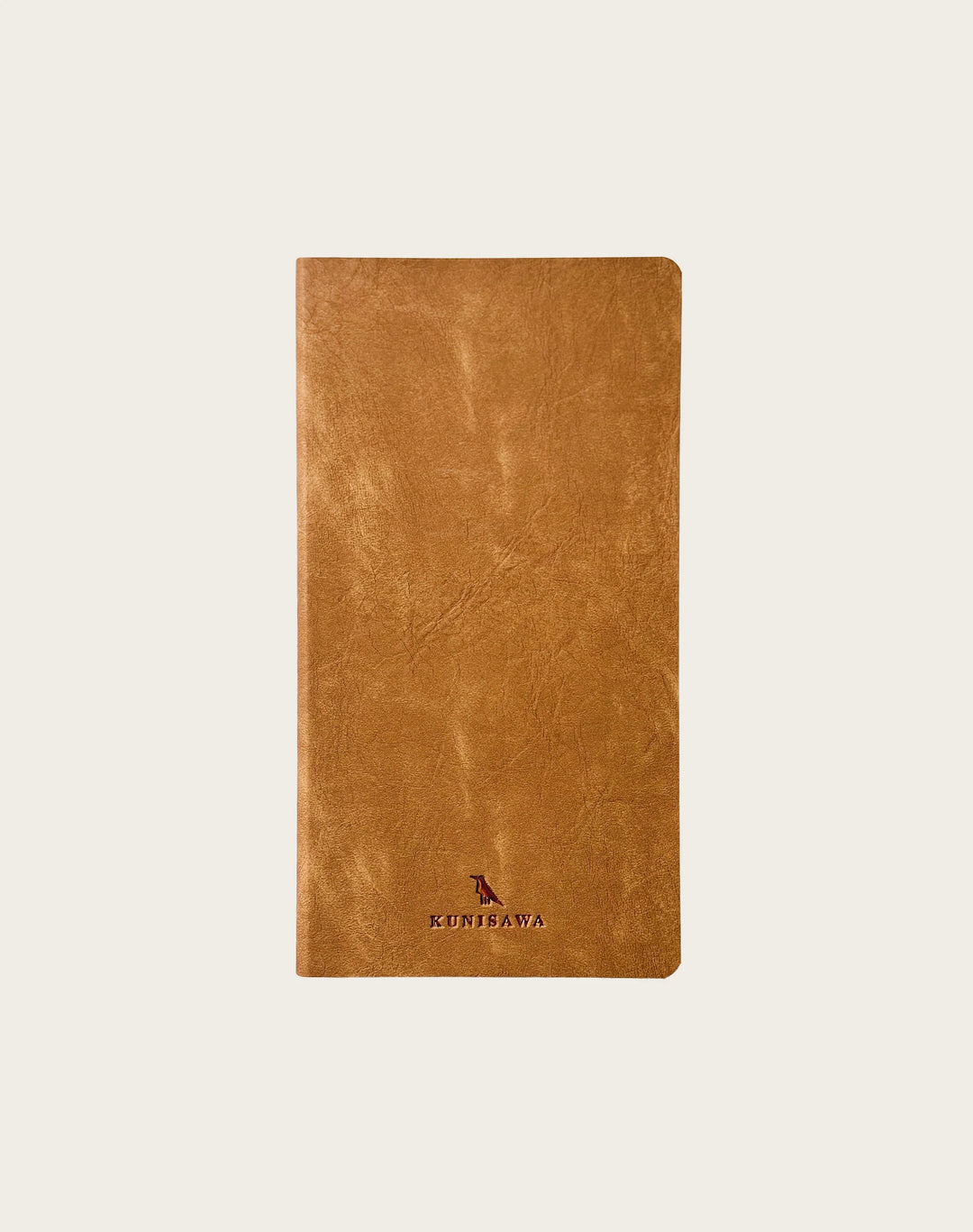Premium Japanese Flexible Grid Leather Notebook- Camel | KUNISAWA JAPAN