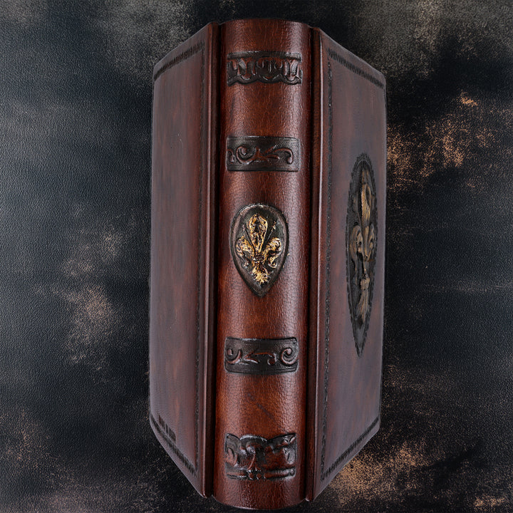 Fleur-de-lys Italian Refillable Leather Journal