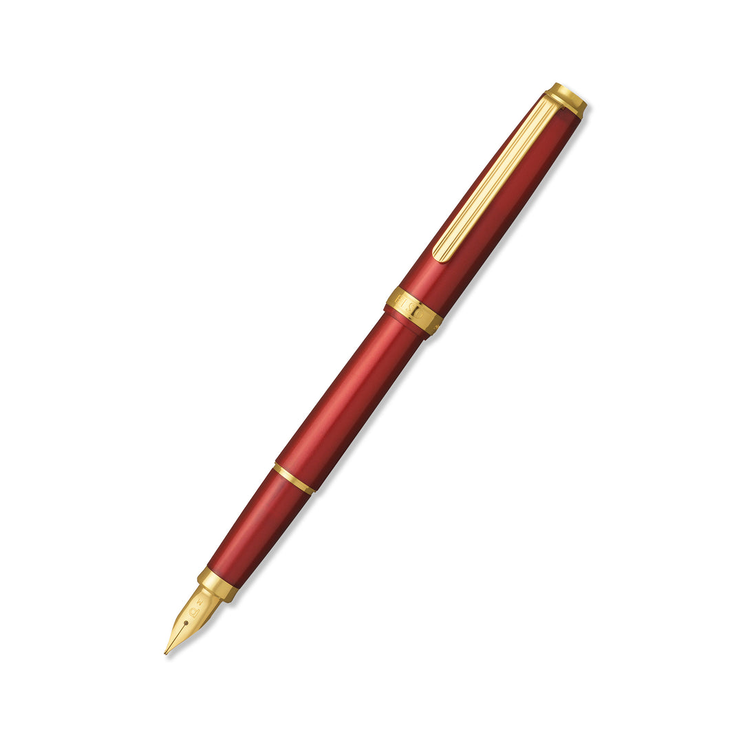 Platinum Biso Flame Red Fountain Pen