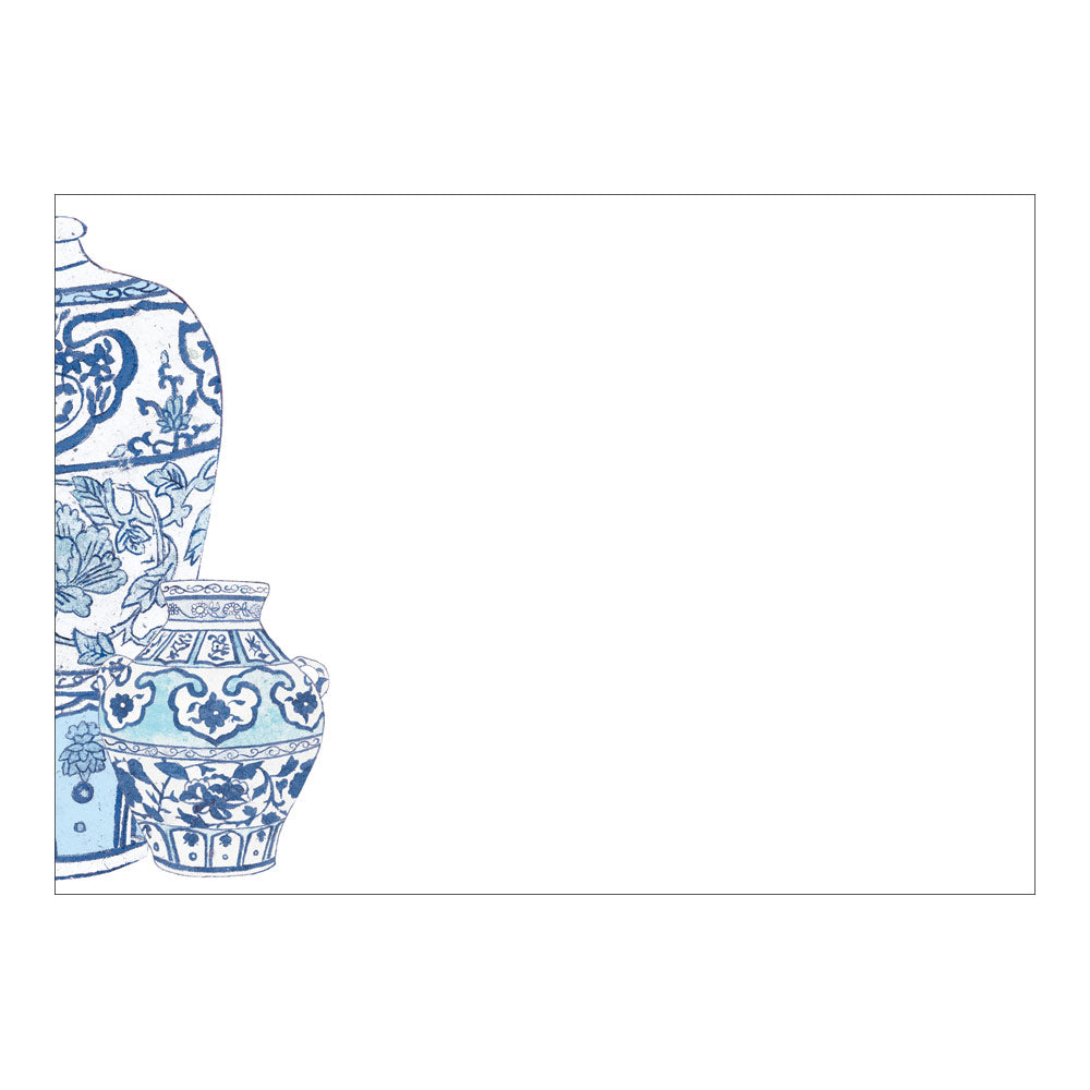 Ginger Jars Correspondence Card 6.125" x W 4.875" (12 Flat Cards and Envelopes)