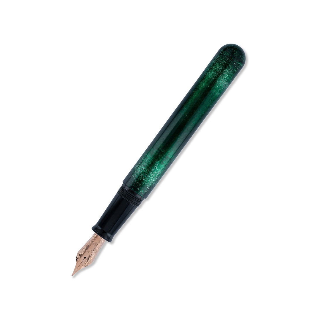 IKKAKU By Nahvalur Moon Trilogy Fountain Pens - Green Moon