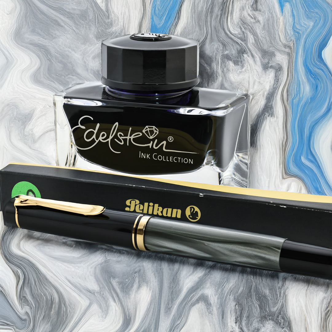 Pelikan M200 Grey Marble Fountain Pen