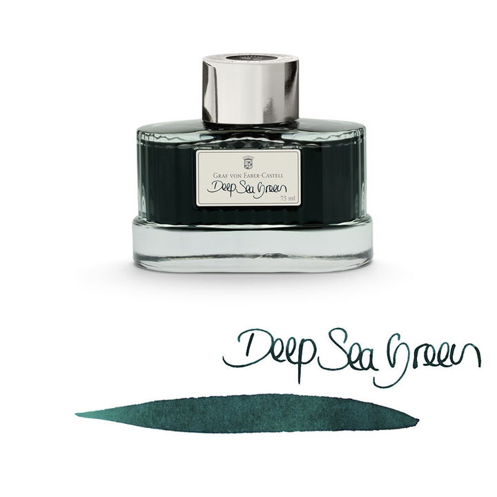 Graf von Faber-Castell 75ml Ink Bottle - Deep Sea Green