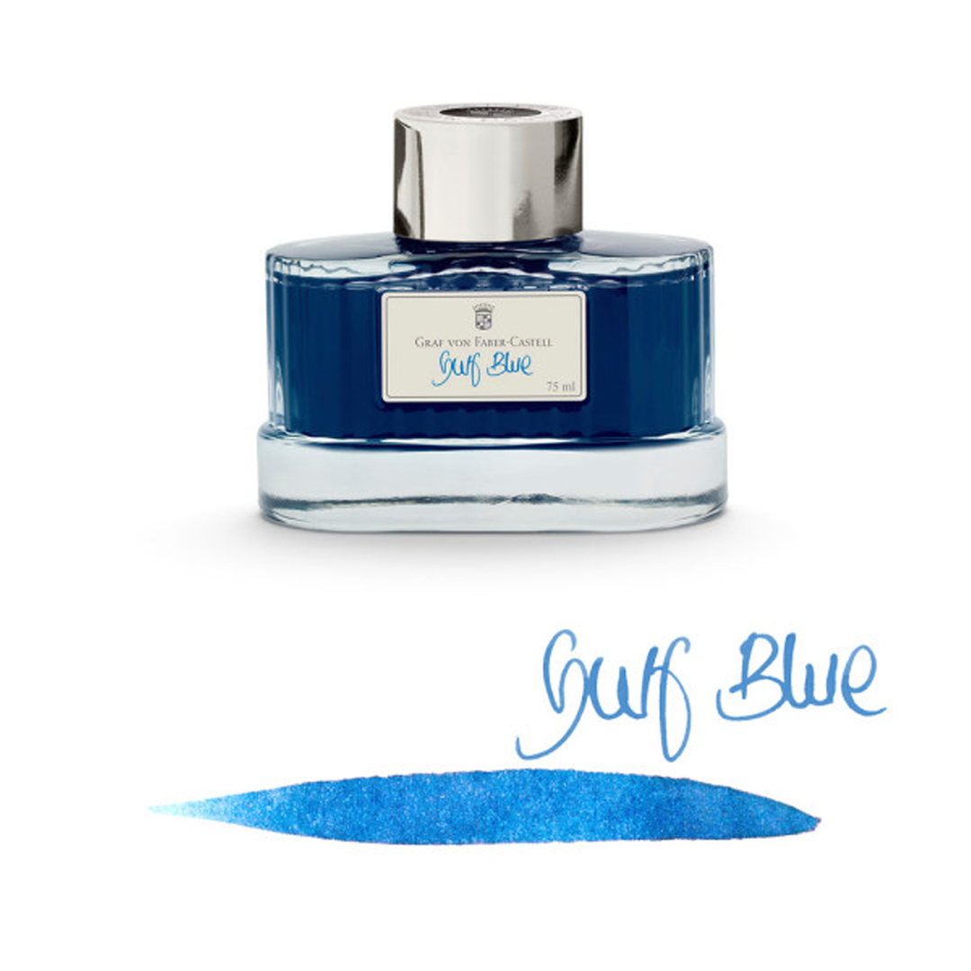 Graf von Faber-Castell 75ml Ink Bottle - Gulf Blue