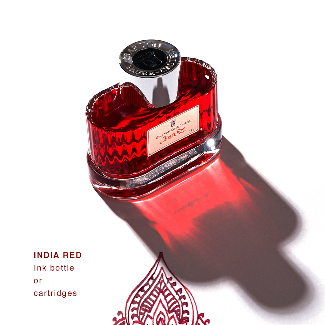 Graf von Faber-Castell 75ml Ink Bottle - India Red