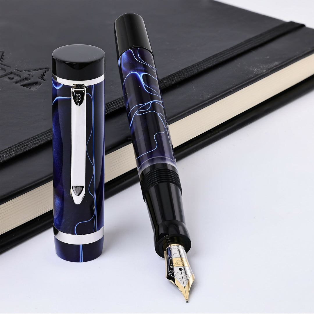 Bexley Submariner Deep Blue Swirl Foutain Pen