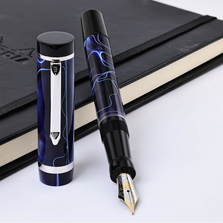 Bexley Submariner Deep Blue Swirl Foutain Pen