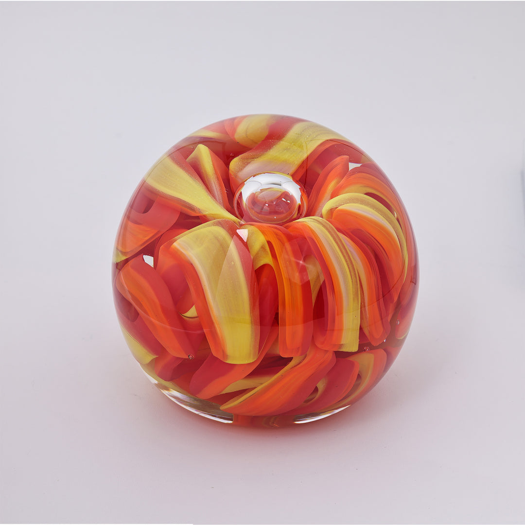 Hudson Glass Handblown Glass Ribbon Paperweight