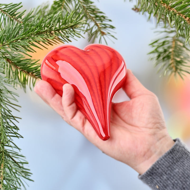 Hudson Glass Handblown Glass Heart