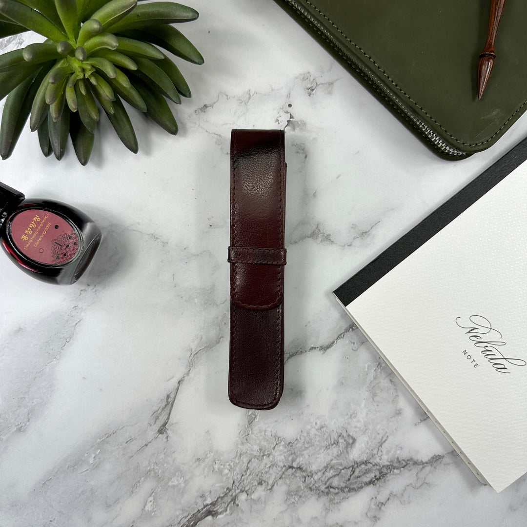 Girologio 1 Pen Case - Oxblood