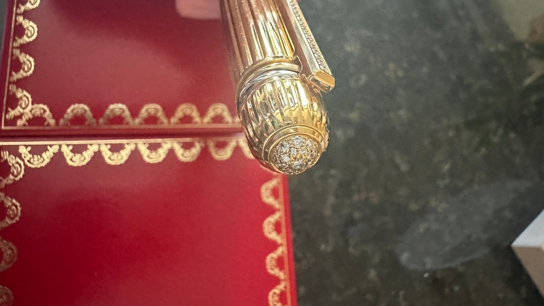 Cartier Limited Edition Diamond Cap Pasha - Fountain Pen