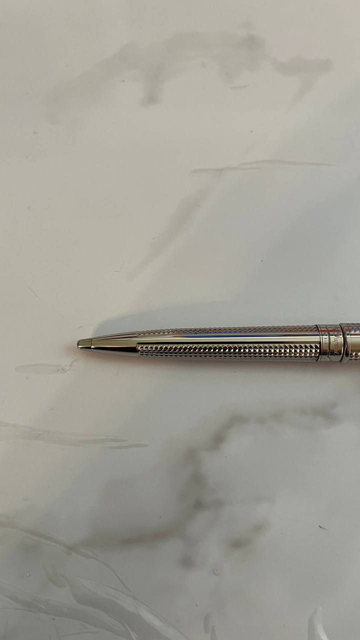 S.T. Dupont Olympio Silver Plated Ballpoint Pen