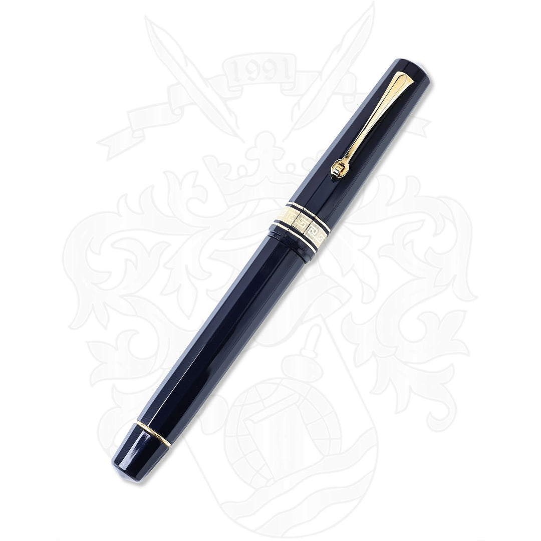 Omas Paragon Black With Gold Trim Fountain Pen