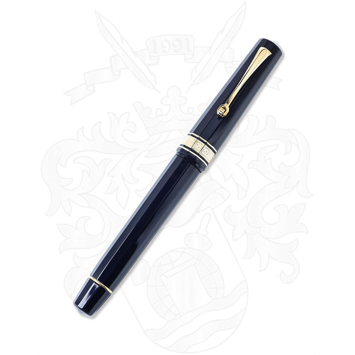 Omas Paragon Black With Gold Trim Fountain Pen