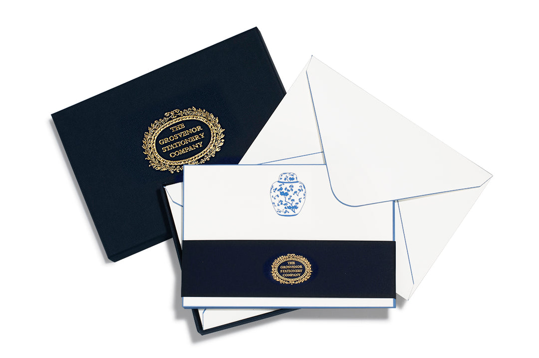 Grosvenor Cards &amp; Envelopes - Chinese Blue Ginger Jar (10ct.)