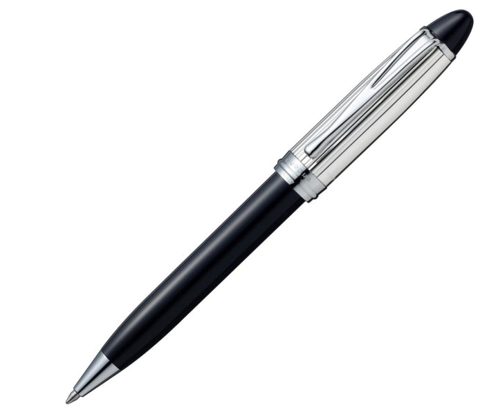 Aurora Ipsilon Piano Black  & Sterling Silver - Ballpoint