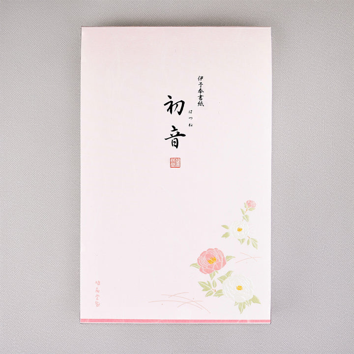Japanese Paper Floral Design Embossing Notepad - Hatsune A5