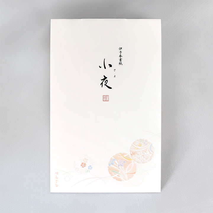 Japanese Paper Floral Design Embossing Notepad - Saya A5
