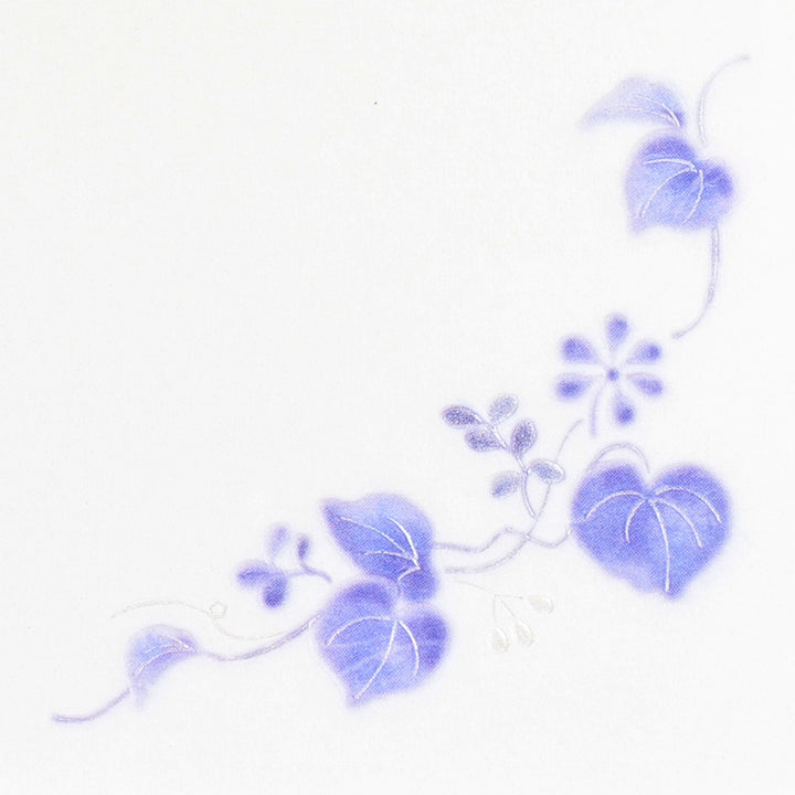 Japanese Paper Floral Design Embossing Notepad - Aizuki A5 | 鸠居堂