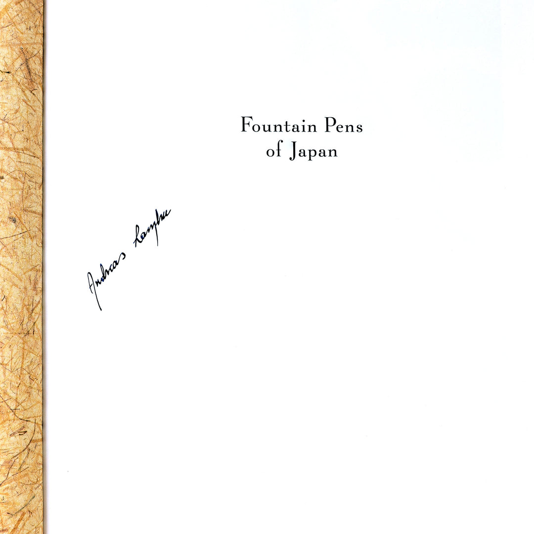 Fountain Pens of Japan – Signed by Andreas Lambrou