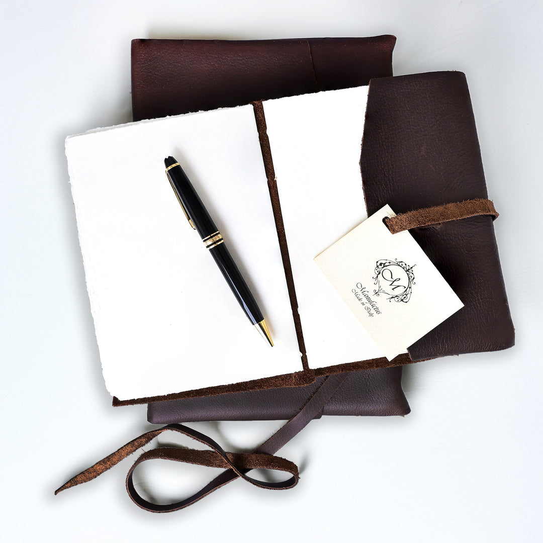 Handcrafted Italian Leather Journal with Amalfi Paper