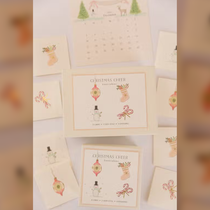 Karen Adams - Christmas Cheer Notecard Box (8ct.)