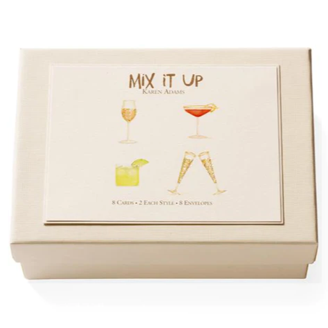 Karen Adams - Mix It Up Notecard Box (x8)