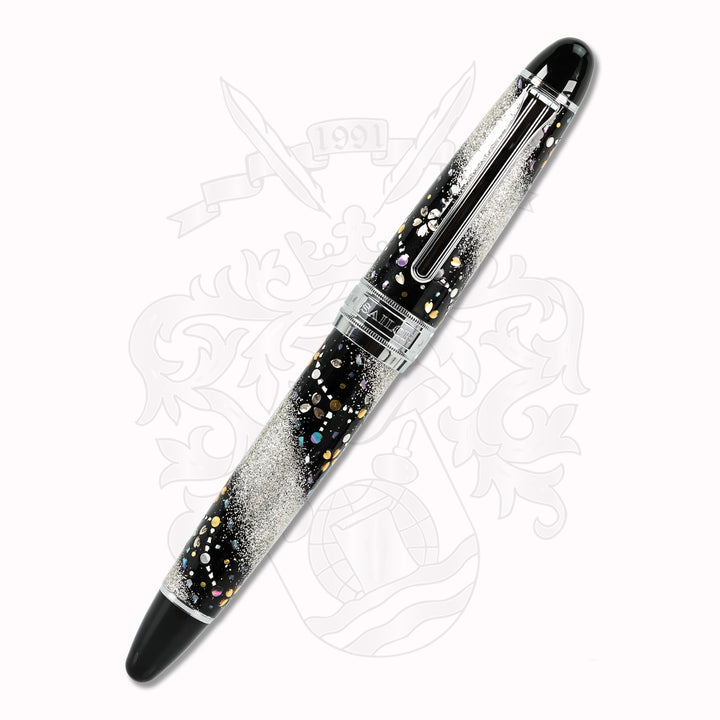 Sailor King of Pen - SILVER COSMOS Maki-e Fountain Pen