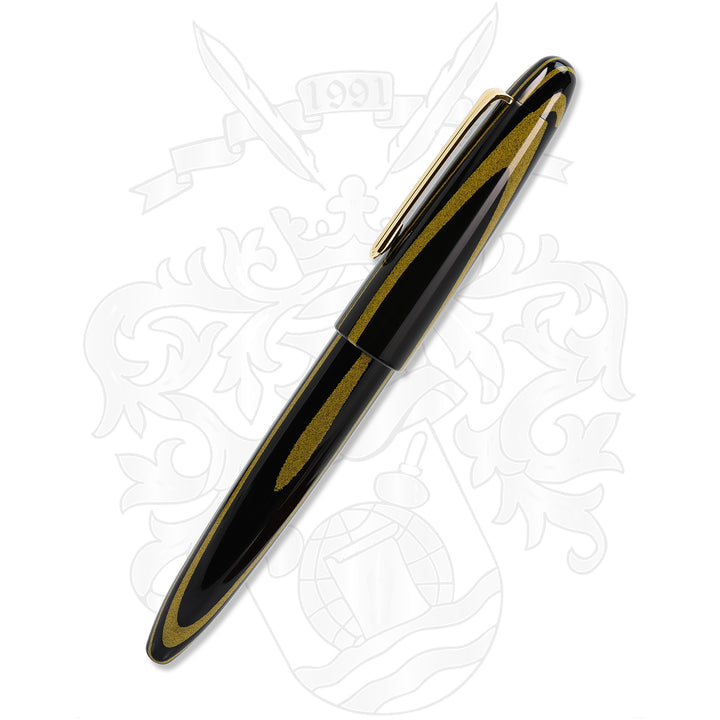 Sailor KOP The King of Pen Ebonite Laminated Gold-Black 21k Fountain Pen