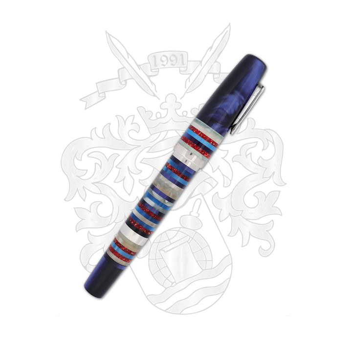 Krone Resonance - Capri Blue Fountain Pen 18k