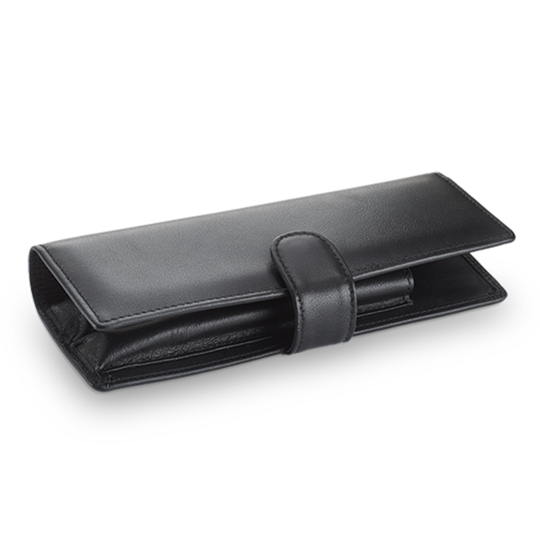 LAMY Black Leather 2 Pen Folding Case
