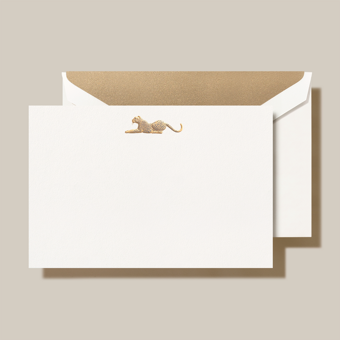 Crane LEOPARD Note Cards & Envelopes