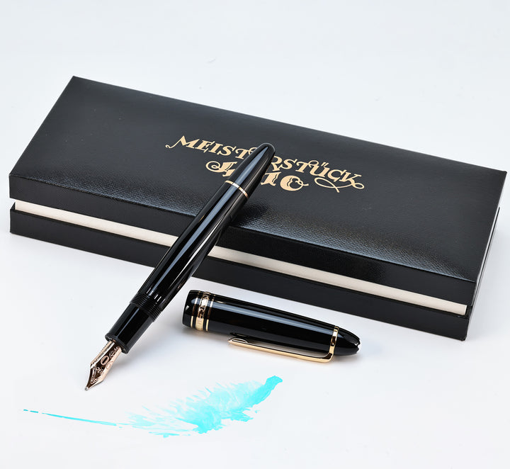 Montblanc Meisterstück Le Grand Fountain Pen - 90th Anniversary Edition Rose Gold Trim